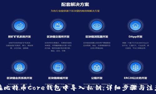  
如何在比特币Core钱包中导入私钥：详细步骤与注意事项